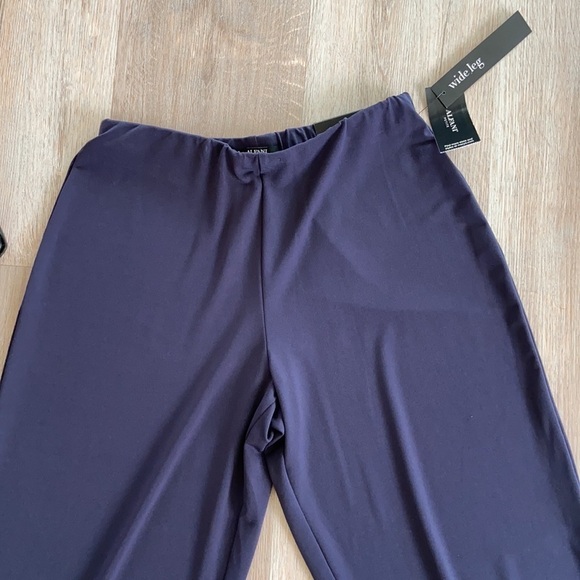 ALFANI Navy Nautical Wide Leg Pants Size PS NWT - Picture 2 of 13